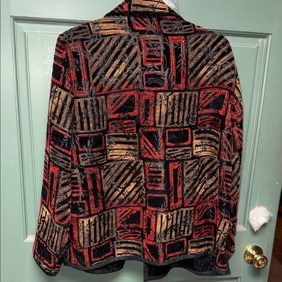 Chic Abstract Women's Blazer reversible - Picture 2 of 3